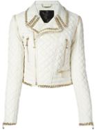 Philipp Plein 'diagonal' Biker Jacket