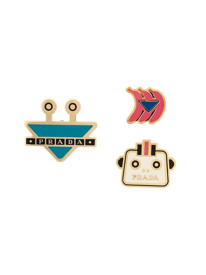 Prada Futuristic Pins - White