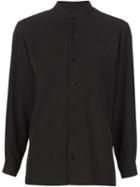 Toogood 'the Architect' Manadarin Collar Shirt, Women's, Size: 2, Black, Silk