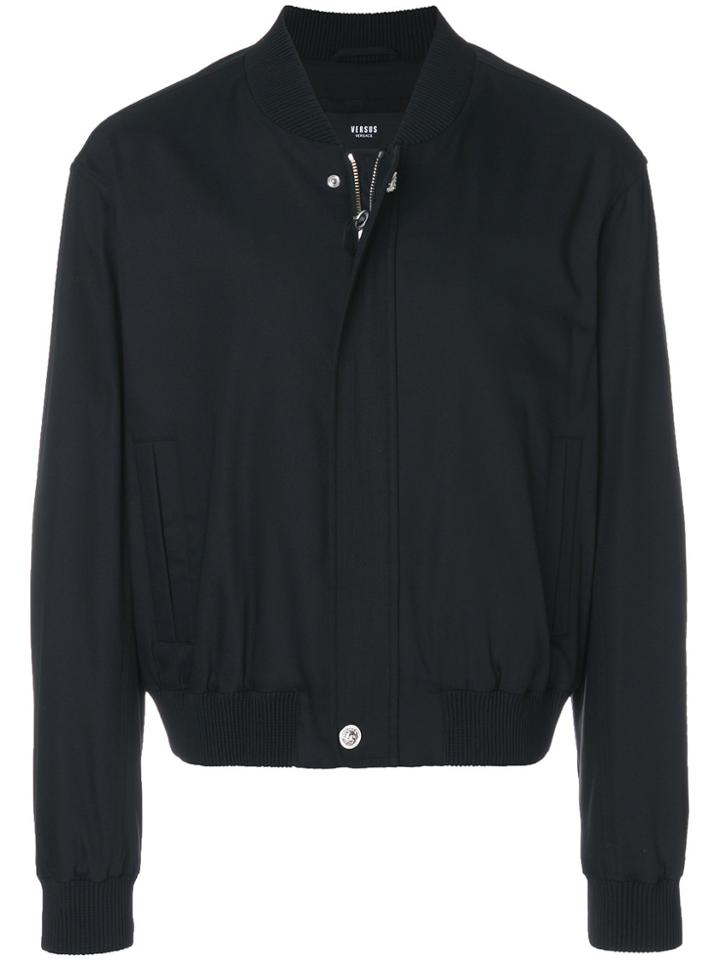 Versus Slim-fit Bomber Jacket - Black