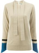 Undercover Thumb Hole Detail Sweater - Nude & Neutrals
