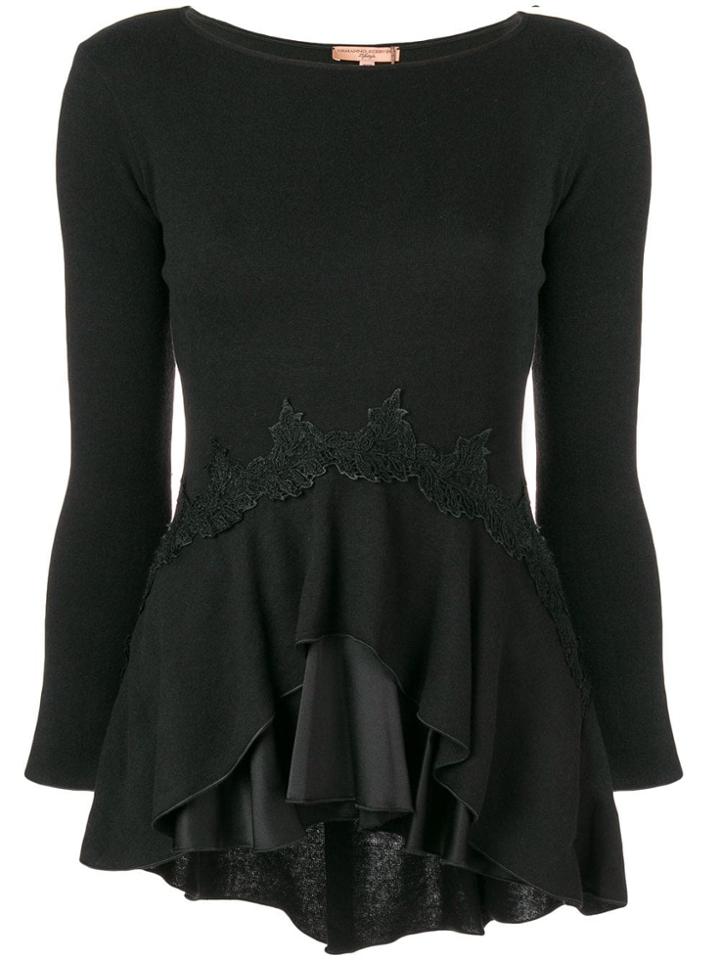 Ermanno Scervino Flared Sweater - Black