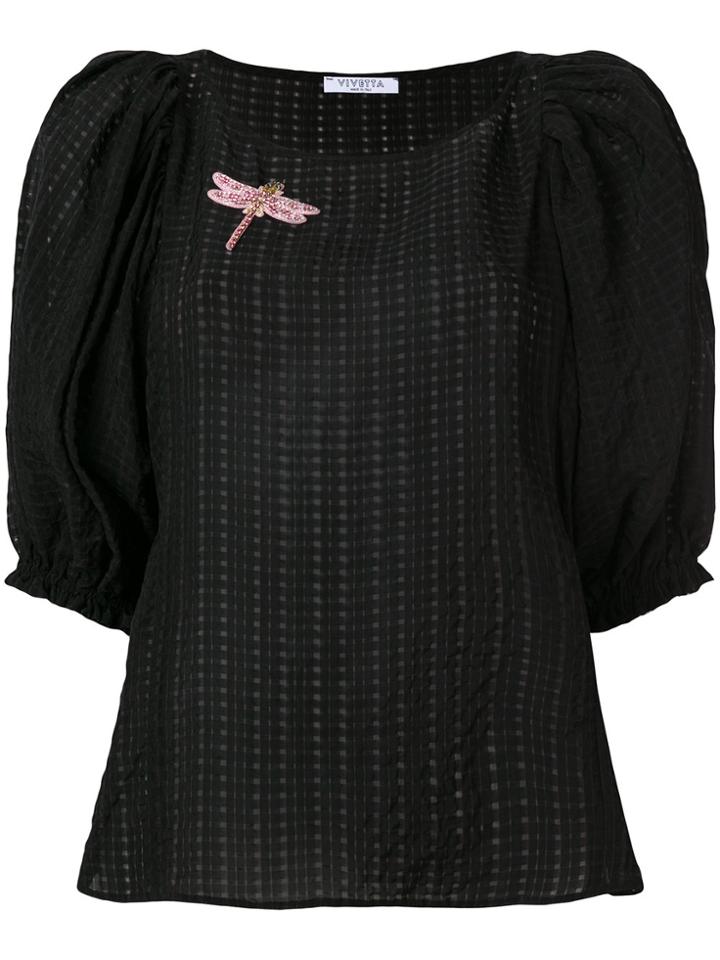 Vivetta Mimante Dragonfly Blouse - Black