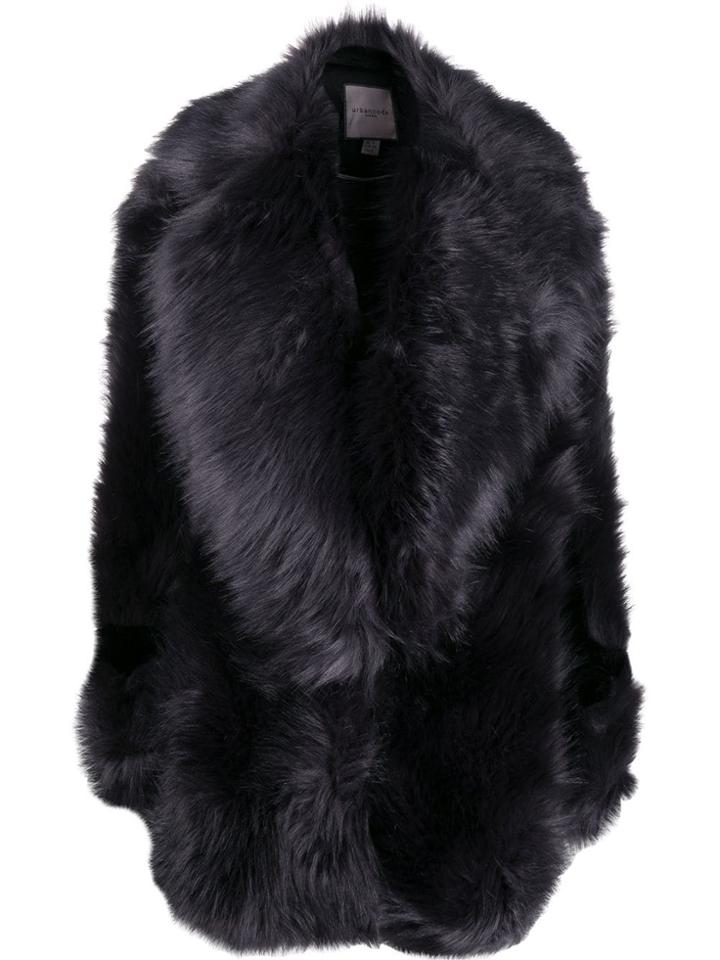Urbancode Oversized Faux Fur Coat - Blue