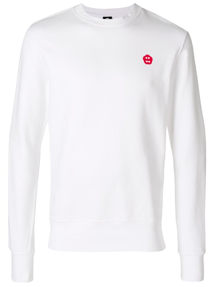 Aspesi Print Detailed Sweatshirt - White