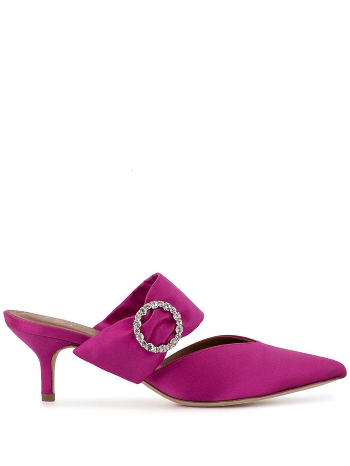 Malone Souliers Maite Crystal Mules - Purple