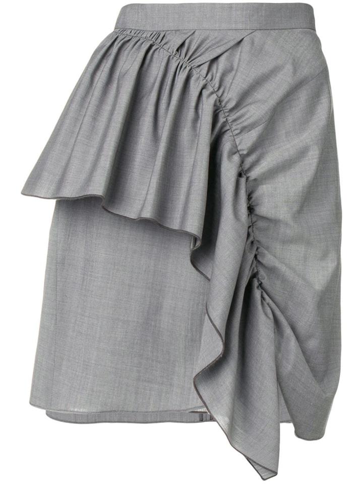Isabel Marant Étoile Ruffle Trim Mini Skirt - Grey