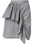 Isabel Marant Étoile Ruffle Trim Mini Skirt - Grey