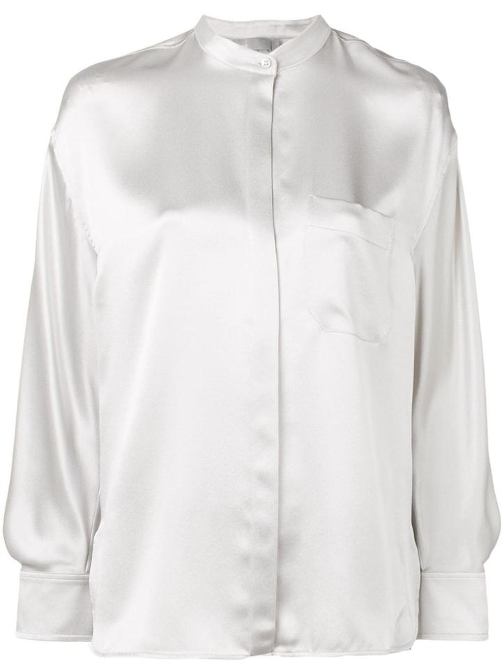 Vince Loose Fit Blouse - Silver