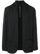 Attachment - Shawl Lapel Cardigan - Men - Cotton - Iv, Black, Cotton