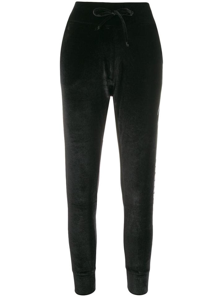 Plein Sport Embellished Logo Track Pants - Black
