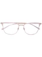 Saint Laurent Eyewear D-ring Frame Glasses - Metallic