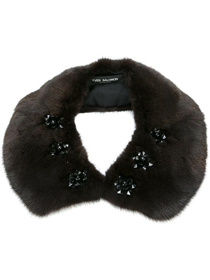 Yves Salomon Jewel Embellished Collar