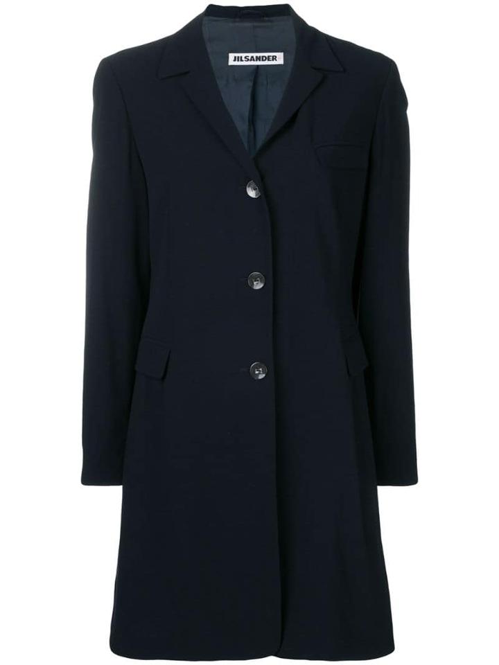 Jil Sander Pre-owned 1990's Elongated Coat - Blue