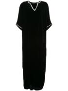 Josie Natori Couture Beaded Kaftan Dress - Black