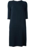 's Max Mara Boat Neck Dress, Women's, Size: 42, Blue, Viscose/acetate/spandex/elastane/silk