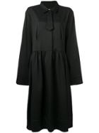 Mm6 Maison Margiela Tie Detail Dress - Black