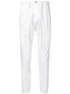 Entre Amis Tie Waist Chinos - White