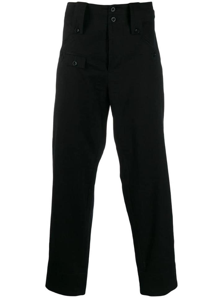 Katharine Hamnett London Loose-fit Rider Trousers - Black