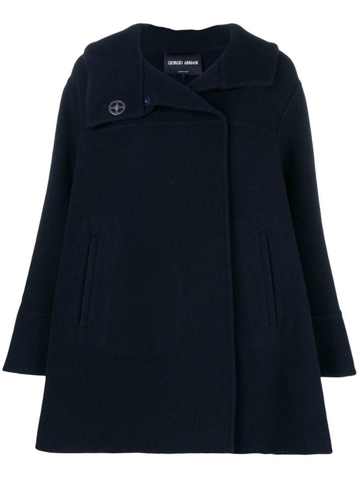 Giorgio Armani Oversized Cape - Blue