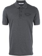 Givenchy Logo Plaque Polo Shirt, Men's, Size: Medium, Grey, Cotton