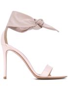 Gianvito Rossi Ankle Tie Sandals - Pink & Purple