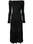 Altuzarra Off The Shoulder Midi Dress - Black