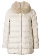 Herno Neck Trim Padded Coat - Nude & Neutrals