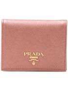 Prada Small Saffiano Billfold Wallet - Pink & Purple