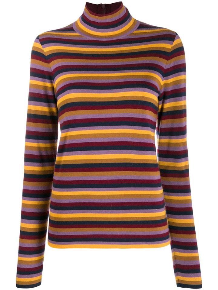 Tory Burch Striped Knit Jumper - Red