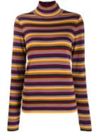 Tory Burch Striped Knit Jumper - Red