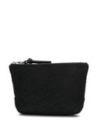 House Of Holland Hoh Logo Embroidered Clutch Bag - Black