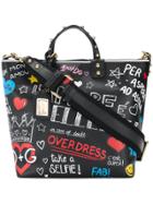 Dolce & Gabbana Graffiti Beatrice Tote Bag - Black