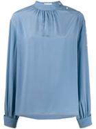 Calvin Klein Long-sleeved Blouse - Blue