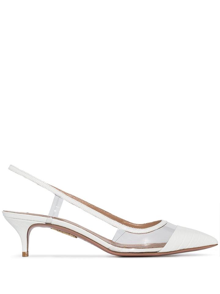 Aquazzura Temptation Slingback Pumps - White