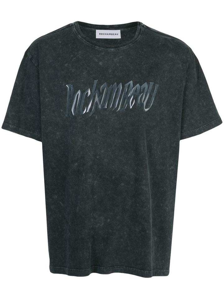 Rochambeau Logo Print T-shirt - Grey
