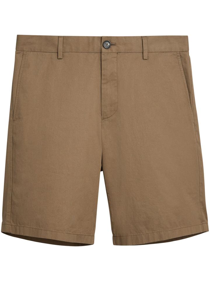 Burberry Cotton Twill Chino Shorts - Green