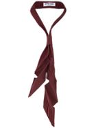 Homme Plissé Issey Miyake Pleated Asymmetric Tie - Red