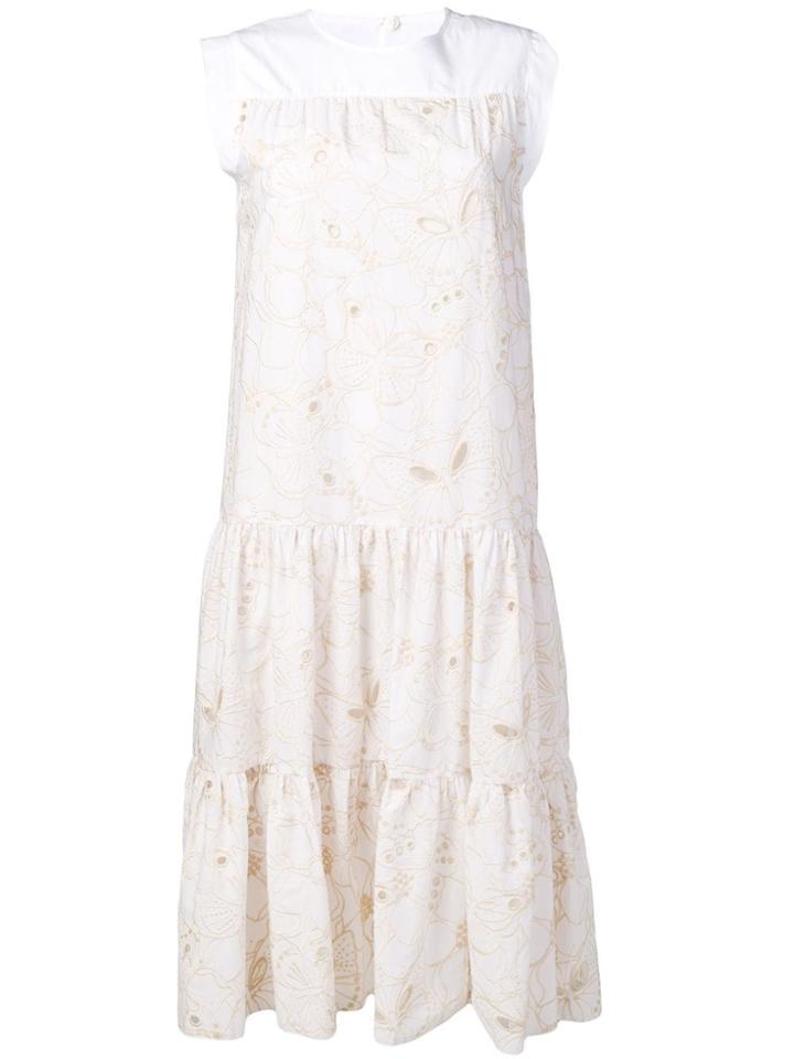 See By Chloé Tiered Summer Dress - White