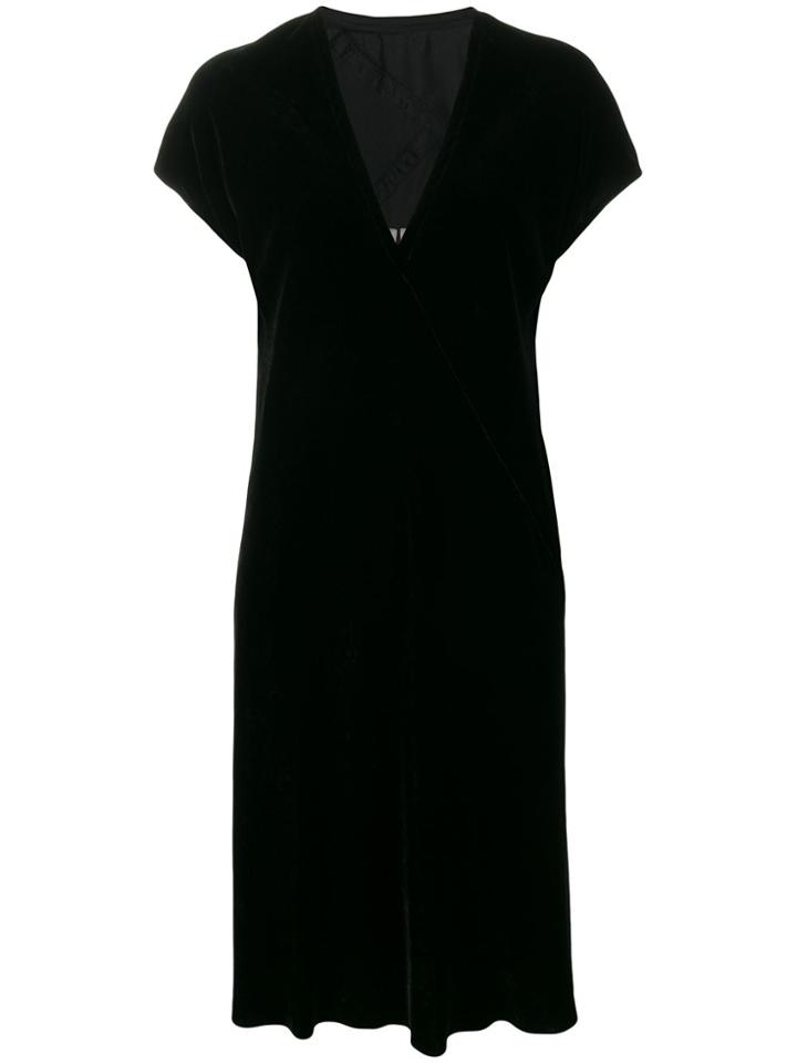 Rick Owens Short-sleeve Midi Dress - Black