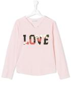 Zadig & Voltaire Kids Teen Love Print T-shirt - Pink