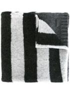Woolrich Striped Scarf, Adult Unisex, Grey, Polyamide/wool