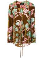 Saloni Textured Floral Print Shirt - Multicolour
