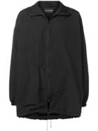 Yuiki Shimoji Crow Motif Windbreaker - Black