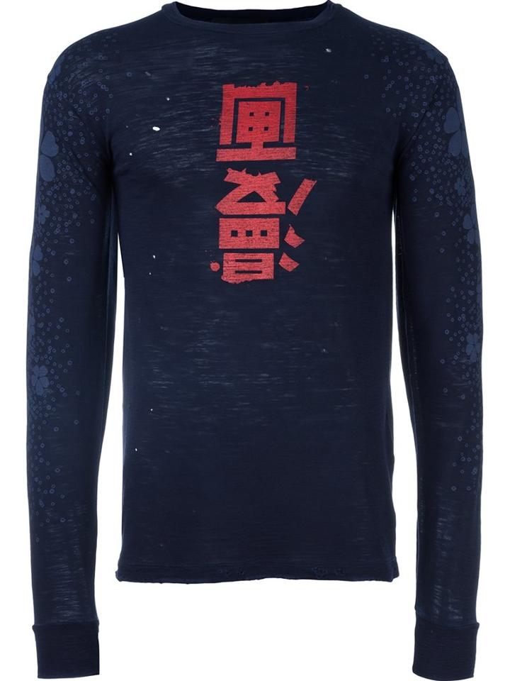 Dsquared2 Kanji Floral Detail T-shirt