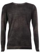 Avant Toi Faded Effect Jumper, Men's, Size: Xl, Grey, Silk/cashmere