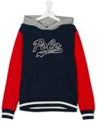 Ralph Lauren Kids Teen Logo Applique Hoodie - Blue