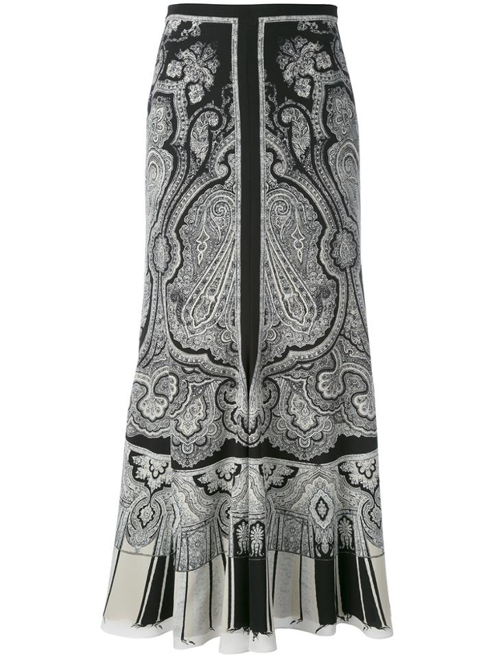 Alexander Mcqueen Paisley Skirt - Black