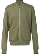321 Patch Pockets Zipped Sweatshirt, Men's, Size: Large, Green, Cotton