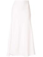 Ellery High Waisted Slit Detail Skirt - White